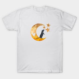 Rat Moon Art T-Shirt